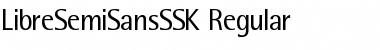 Download LibreSemiSansSSK Regular Font Title Preview