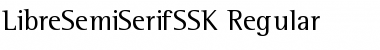 Download LibreSemiSerifSSK Regular Font Title Preview