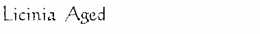 Download Licinia 'Aged' Regular Font Title Preview