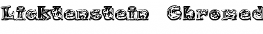 Download Licktenstein 'Chromed' Regular Font Title Preview
