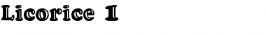 Download Licorice 1 Regular Font Title Preview