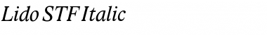 Download Lido STF Italic Font Title Preview