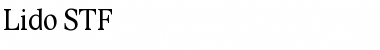Download Lido STF Regular Font Title Preview