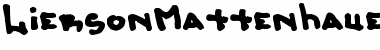 Download LiersonMattenhauer Regular Font Title Preview
