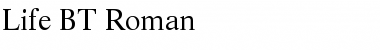 Download Life BT Roman Font Title Preview