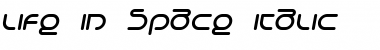 Download Life in Space Italic Font Title Preview