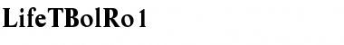 Download LifeTBolRo1 Regular Font Title Preview