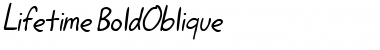 Download Lifetime BoldOblique Font Title Preview