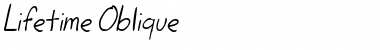 Download Lifetime Oblique Font Title Preview