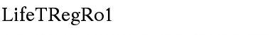 Download LifeTRegRo1 Regular Font Title Preview