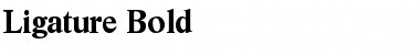 Download Ligature Bold Font Title Preview