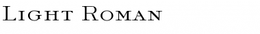 Download Light Roman Regular Font Title Preview