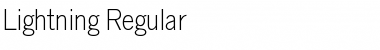 Download Lightning Regular Font Title Preview