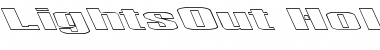 Download LightsOut HoLLOW Leftie Regular Font Title Preview