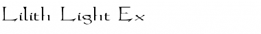Download Lilith-Light Ex Regular Font Title Preview