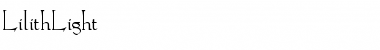 Download LilithLight Normal Font Title Preview