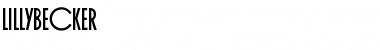 Download LillyBecker Regular Font Title Preview