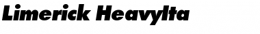 Download Limerick-HeavyIta Regular Font Title Preview