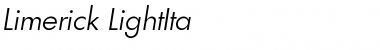 Download Limerick-LightIta Regular Font Title Preview Download Limerick-LightIta Regular Font Title Preview