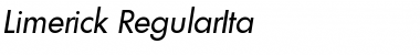 Download Limerick-RegularIta Regular Font Title Preview Download Limerick-RegularIta Regular Font Title Preview