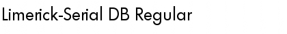 Download Limerick-Serial DB Regular Font Title Preview