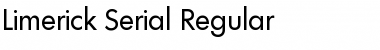 Download Limerick-Serial Regular Font Title Preview