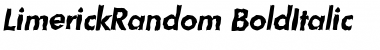 Download LimerickRandom BoldItalic Font Title Preview Download LimerickRandom BoldItalic Font Title Preview