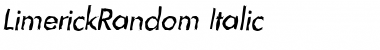 Download LimerickRandom Italic Font Title Preview Download LimerickRandom Italic Font Title Preview