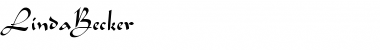 Download LindaBecker Regular Font Title Preview