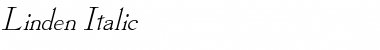 Download Linden Italic Font Title Preview