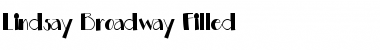 Download Lindsay Broadway Filled Regular Font Title Preview