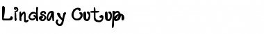 Download Lindsay Cutup Regular Font Title Preview