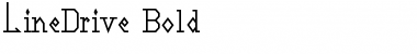 Download LineDrive Bold Font Title Preview