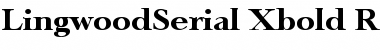 Download LingwoodSerial-Xbold Regular Font Title Preview