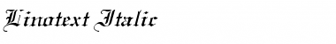 Download Linotext Italic Italic Font Title Preview