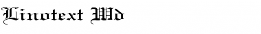 Download Linotext Wd Regular Font Title Preview