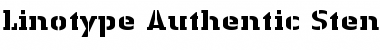 Download LTAuthenticStencil Heavy Font Title Preview