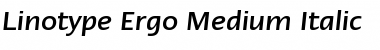 Download LTErgo MediumItalic Regular Font Title Preview Download LTErgo MediumItalic Regular Font Title Preview