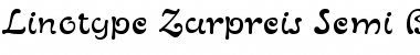 Download LTZurpreis SemiBold Regular Font Title Preview