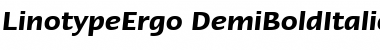 Download LTErgo BoldItalic Font Title Preview