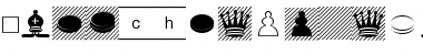 Download LinotypeGamePiChessDraughts Roman Font Title Preview