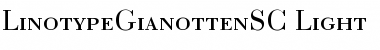 Download LTGianotten SC Light Regular Font Title Preview