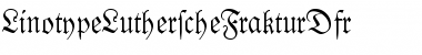 Download LTLutherscheFrakturDfr Normal Font Title Preview
