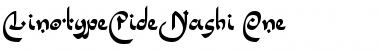 Download LTPideNashi One One Font Title Preview
