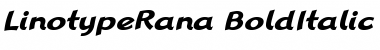 Download LTRana Regular BoldItalic Font Title Preview Download LTRana Regular BoldItalic Font Title Preview