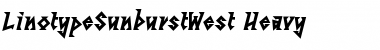 Download LTSunburstWest Bold Font Title Preview