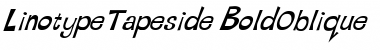 Download LTTapeside Regular BoldOblique Font Title Preview