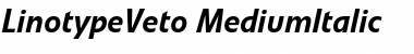 Download LTVeto Medium Italic Font Title Preview