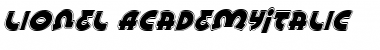 Download Lionel Academy Italic Italic Font Title Preview