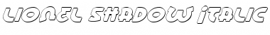 Download Lionel Shadow Italic Italic Font Title Preview